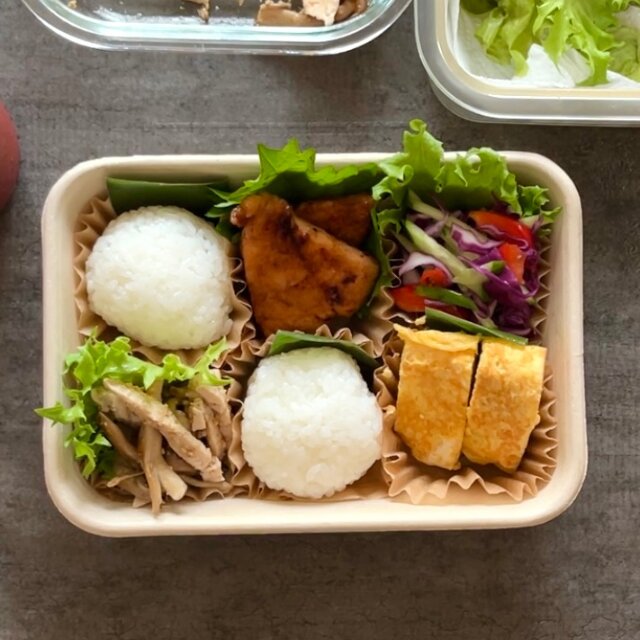 お弁当中 〜obento tyu〜: ふわふわスフレオムライス弁当～Souffle omelet rice bento