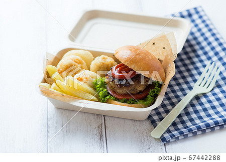 ハンバーガー型弁当箱 電子レンジ弁当箱 温製または冷製食品保存用 長方形 : STKショップ - 通販 - Yahoo!ショッピング