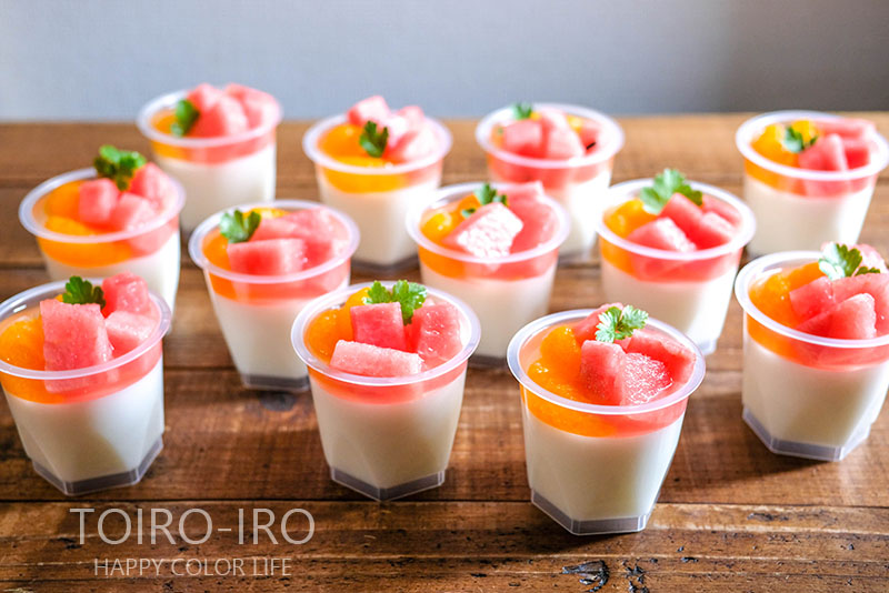 スイカのデザート