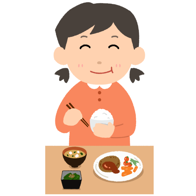 フリー素材 ベッドで食事をする男性のイラスト FREE ILLUSTRATIONS かわいい無料イラスト素材なら「ポンコツイラストクラブ」