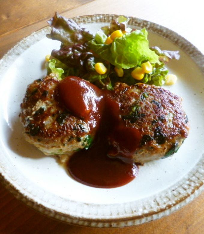 えびとほうれん草の豆腐ハンバーグのレシピだいどこログ 生協パルシステムのレシピサイト