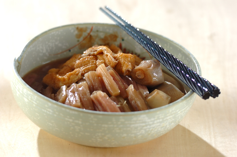 ずいきの下ごしらえ保存炊き方