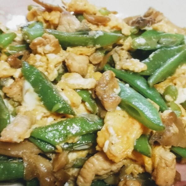 モロッコいんげんのコーン・バター炒め