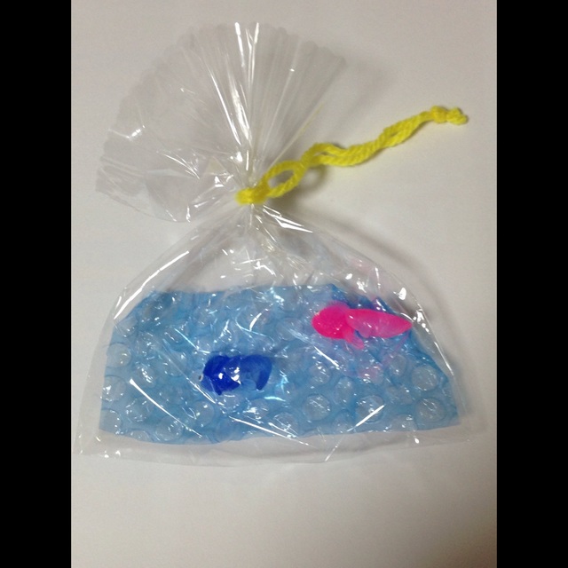 工作・クラフト「夏祭りの金魚すくい」を作りました。 - エイミーのアトリエ