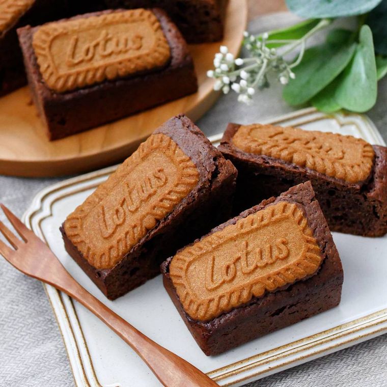 ロータス抹茶ブラウニー👀💚 しっとり美味しい😋