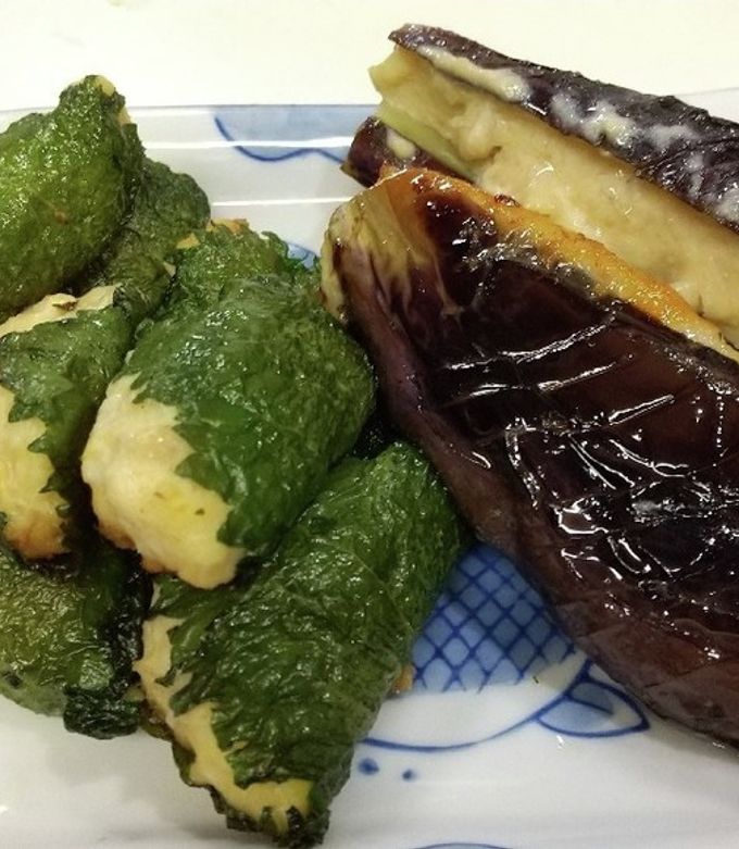 ズッキーニと茄子のはさみ焼き