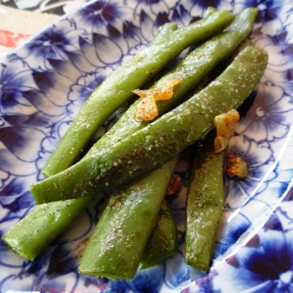 めっけもん♪モロッコいんげんのバター炒め