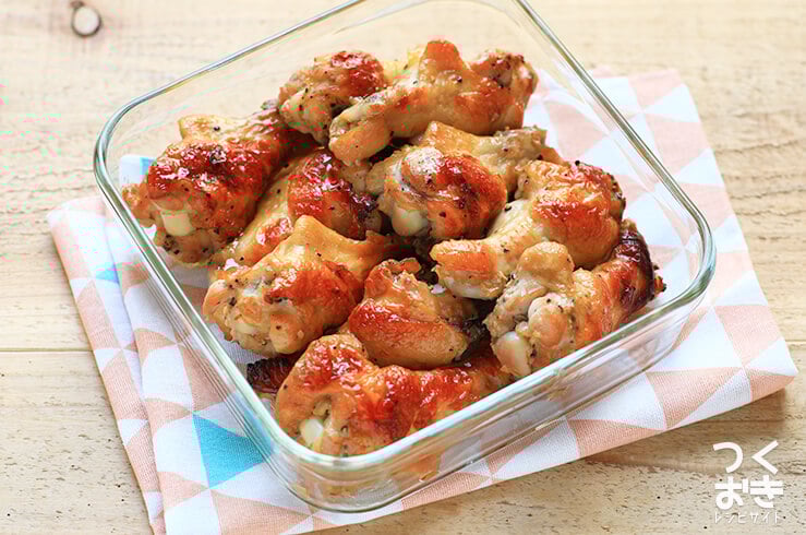 はちみつしょうゆで手羽元の照り焼き