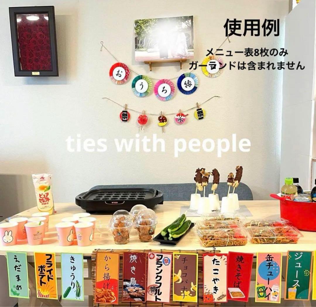 Amazon.co.jp: 再販メニュー表 夏祭り 壁面飾り おうち縁日セット : おもちゃ