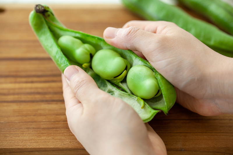 そら豆の冷凍保存解凍方法