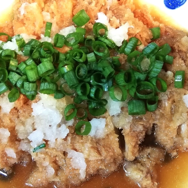 鶏むね肉でも柔らか絶品 チキンカツのみぞれ煮