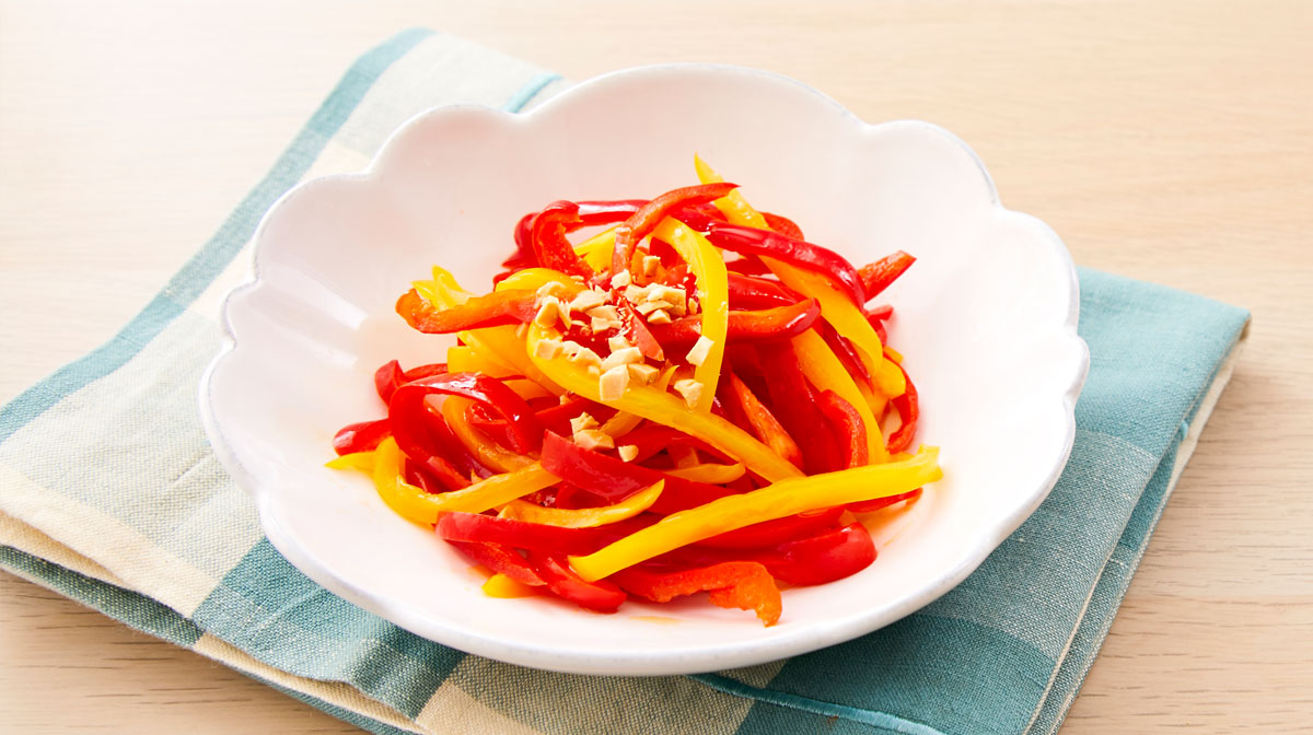 ピーマンのハムマヨ焼き