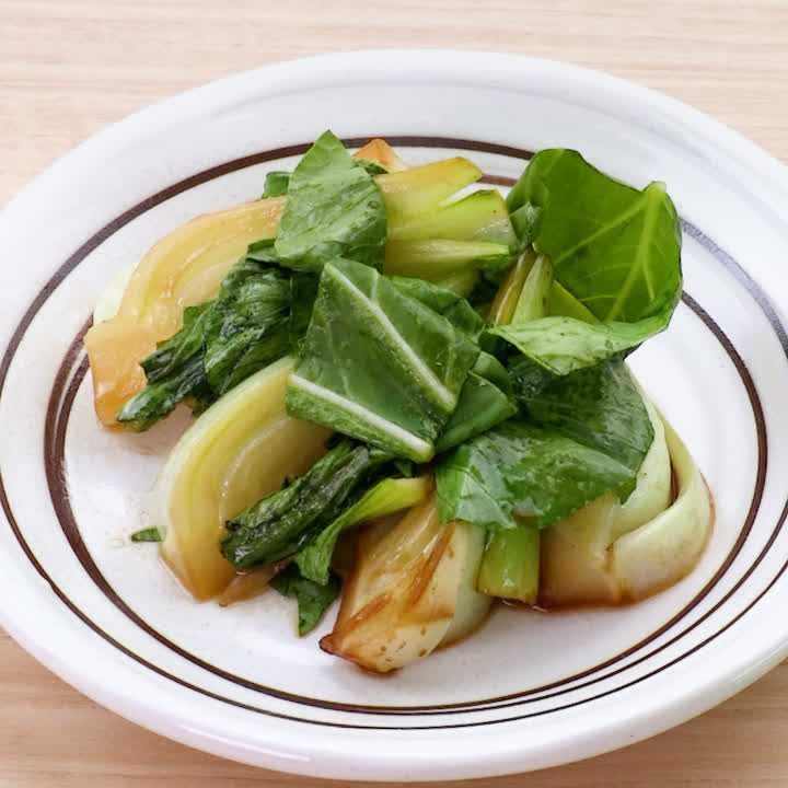 ごはんのおかずにぴったり♪ チンゲン菜と豚肉のポン酢炒め