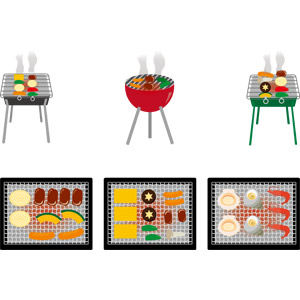 皿に盛られたハラミ肉の無料イラストイラストセンタ