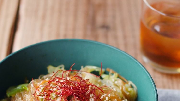 豚こまチャプチェ