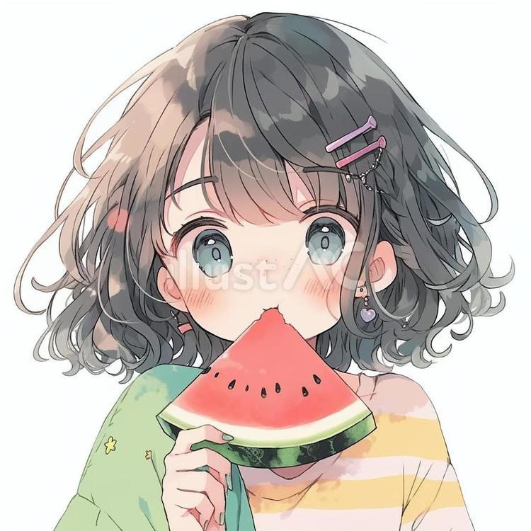 透明な背景においしい朝食を食べるかわいい漫画の女の子イラスト素材透過、PNGフリー画像ダウンロード - Pngtree