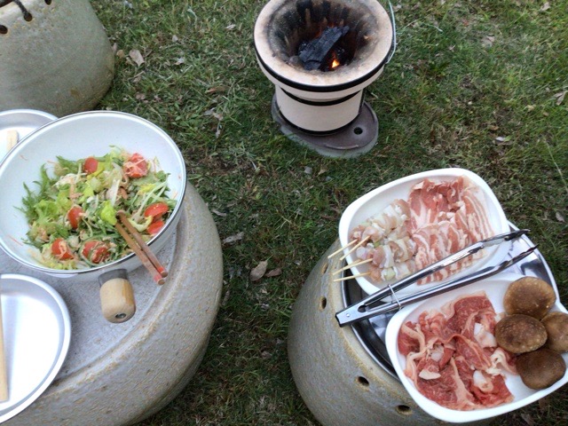 七輪！お手軽スピーディー、庭七輪七輪マスタ