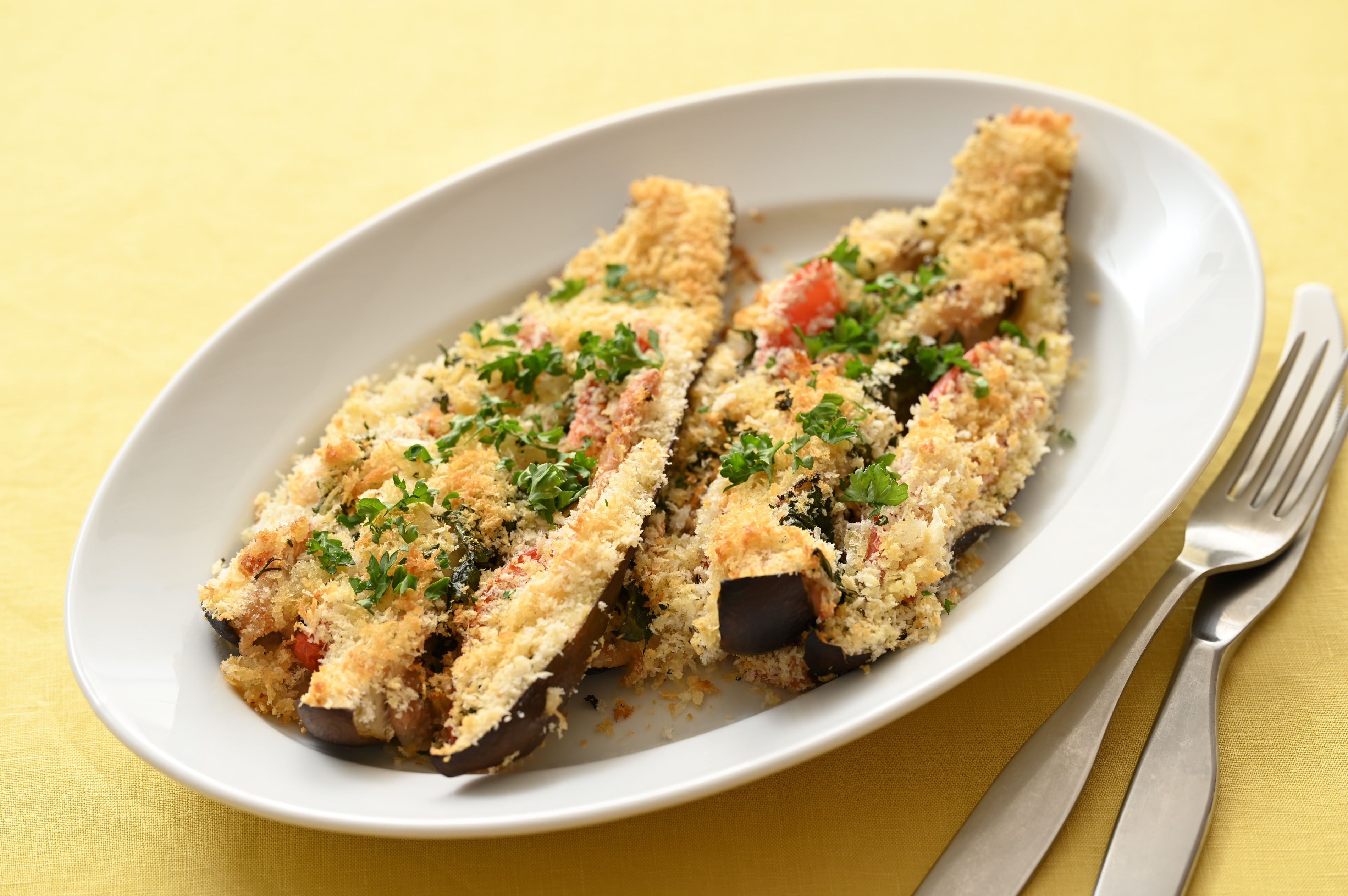 オーブントースターで焼きなす