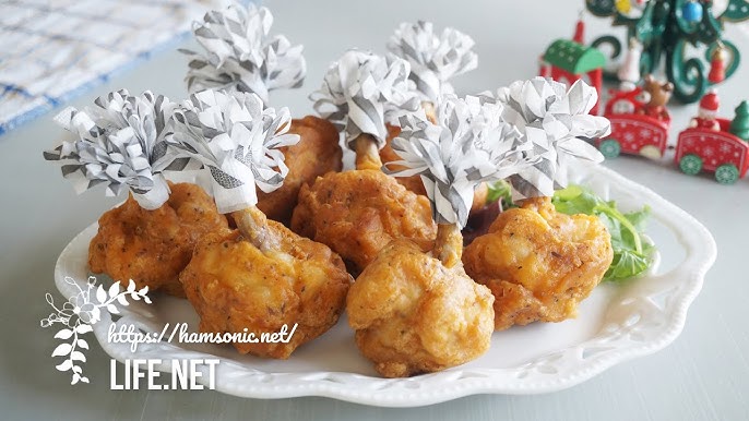 楽しいクリスマス！高騰するローストチキンではなく、手羽元でお祝い♪