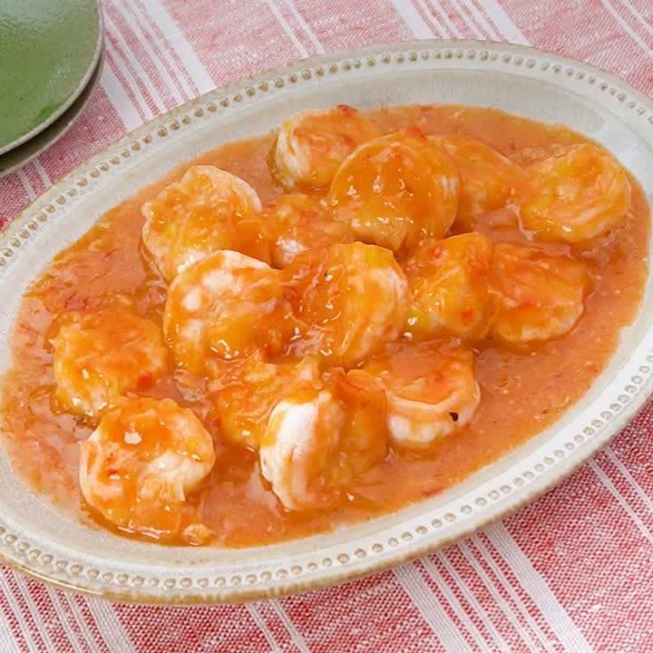スイートチリソースで簡単“エビチリ☆”