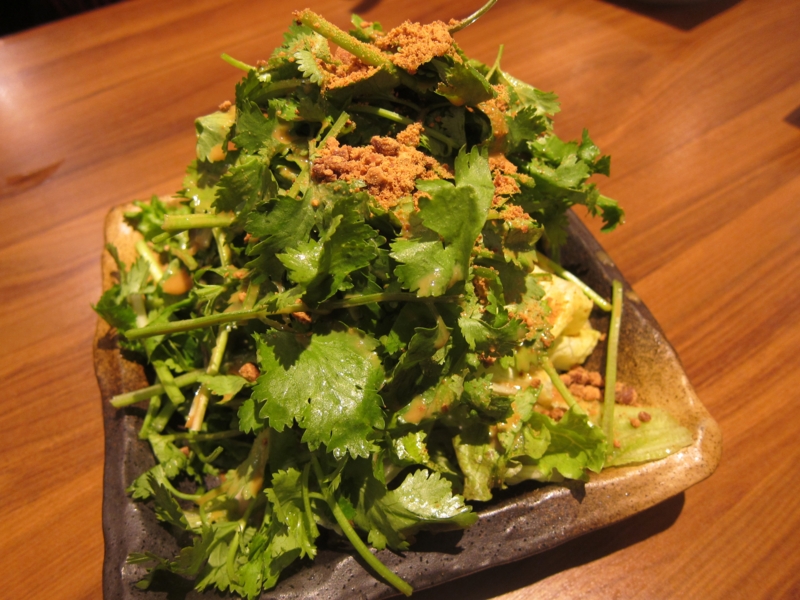 パクチーサラダのパクチーの量が多くて嬉しい☆』by 吉田類になる！！ : 肉汁餃子のダンダダン 錦糸町店 - 錦糸町 餃子食べログ