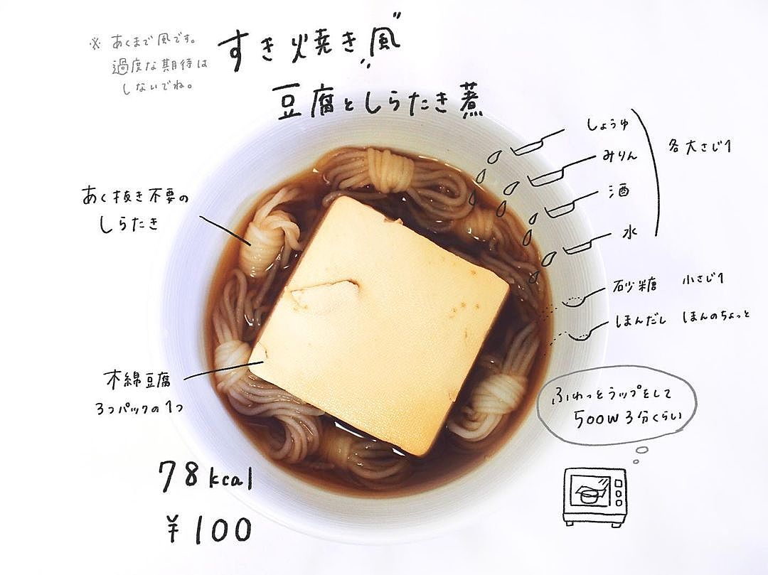 厚揚げで作る、すき焼き風おつまみ