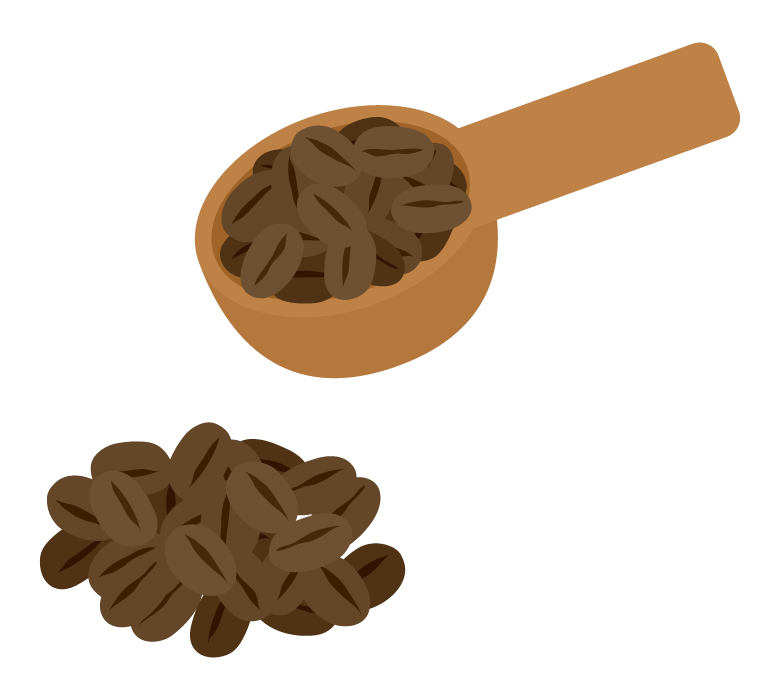 一面に敷き詰めた焙煎したコーヒー豆 66638000006 の写真・イラスト素材アマナイメージズ