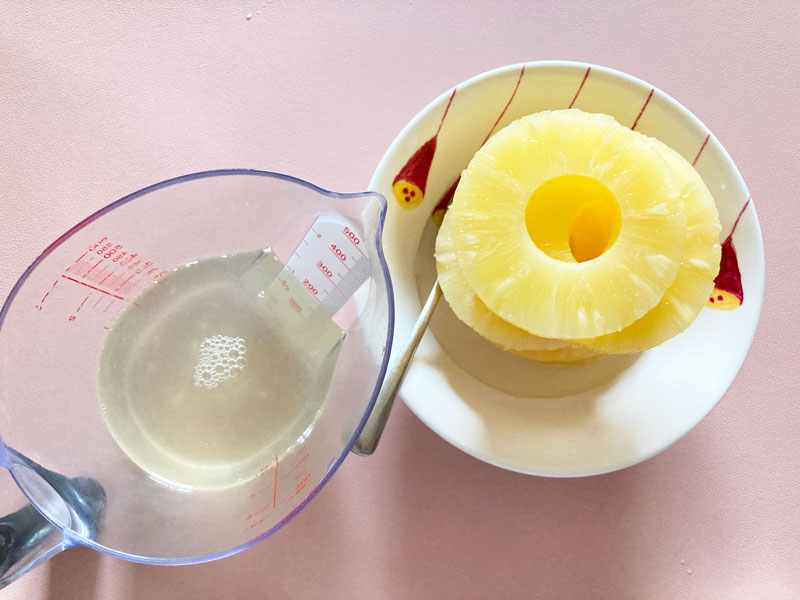 パイナップルまるごとゼリー＊ by Eryクックパッド簡単おいしいみんなのレシピが392万品