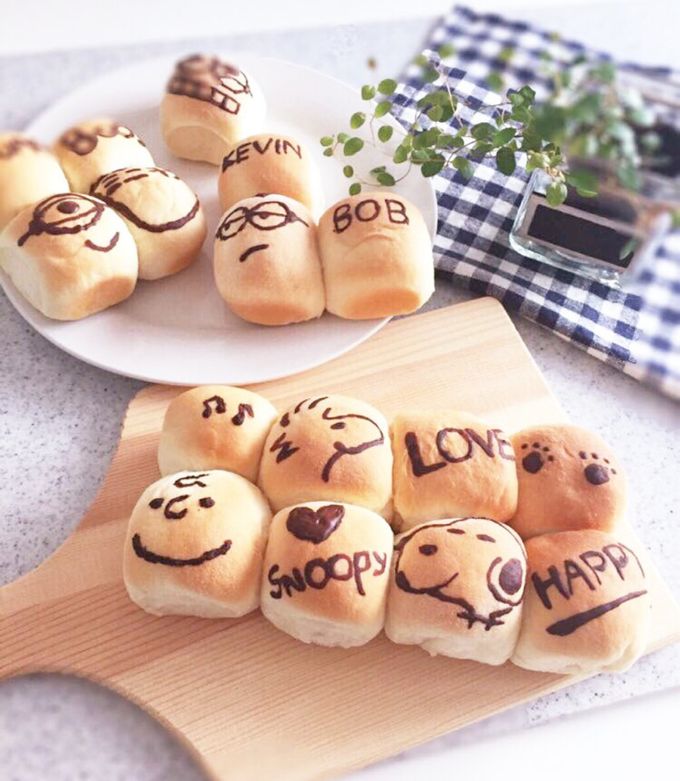 スヌーピーちぎりパンとりあえず・やってみよっ♪