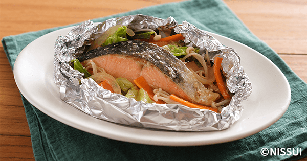 フライパンで！鮭のホイル焼き