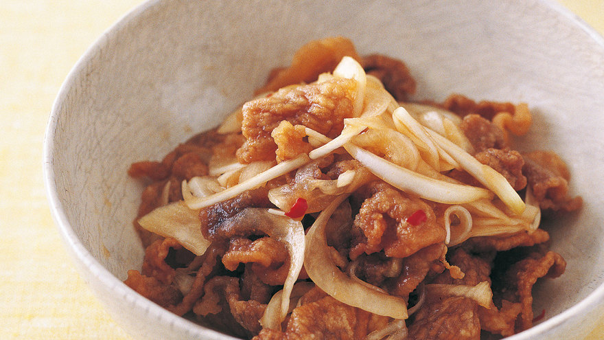 春の食材で作る♪豚肉と新じゃがいもと新たまねぎの甘辛バター風味