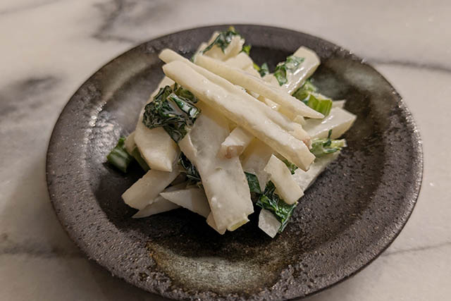 菊芋のあまから和え