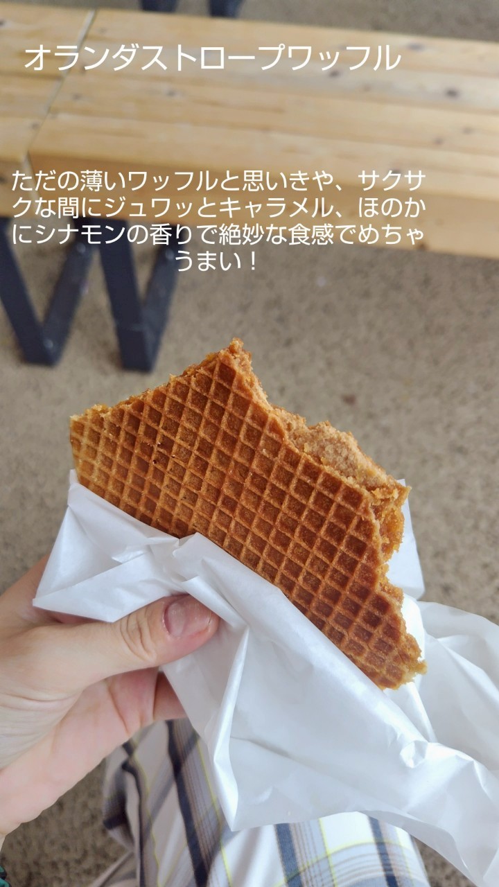 🍽パクパク万博 🍳大阪関西万博 で食べられるグルメをご紹介！ オランダパビリオンの塩漬けニシンの玉ねぎ添え✨ 塩漬けで旨味をぎゅっと凝縮した ニシンに、玉ねぎを添えたオランダの名物料理🐟 塩加減が絶妙で、一度食べたらクセになる味わい🤤 シャキッとした玉ねぎ