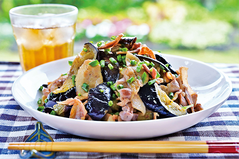 献立みそで！豚バラ肉となすのスタミナみそ丼