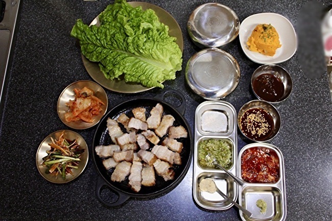 定番サムギョプサルとサムジャン