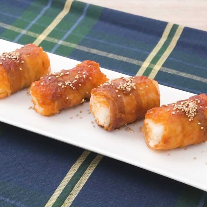 握らないおにぎり♪ ピリ辛 おにぎらず♪