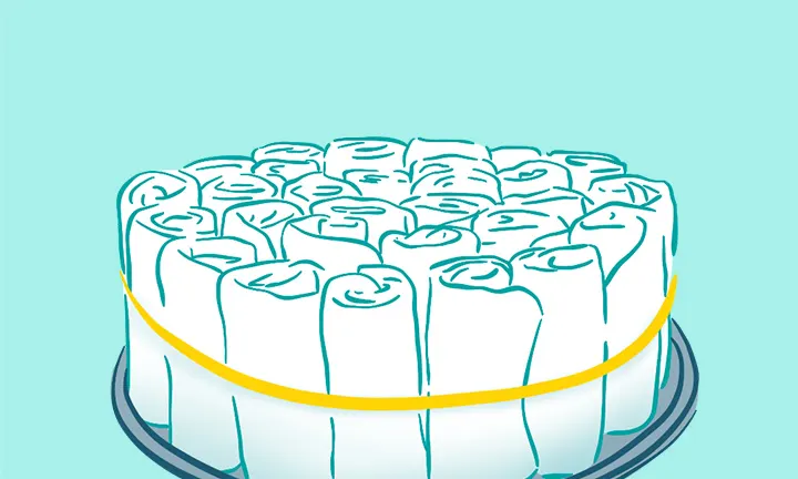 おむつケーキを贈るなら簡単だけどおしゃれに見える作り方を紹介ダンボール遊具・家具専門店 punny