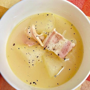 錦糸卵とカイワレ大根のスープ : 料理の記録