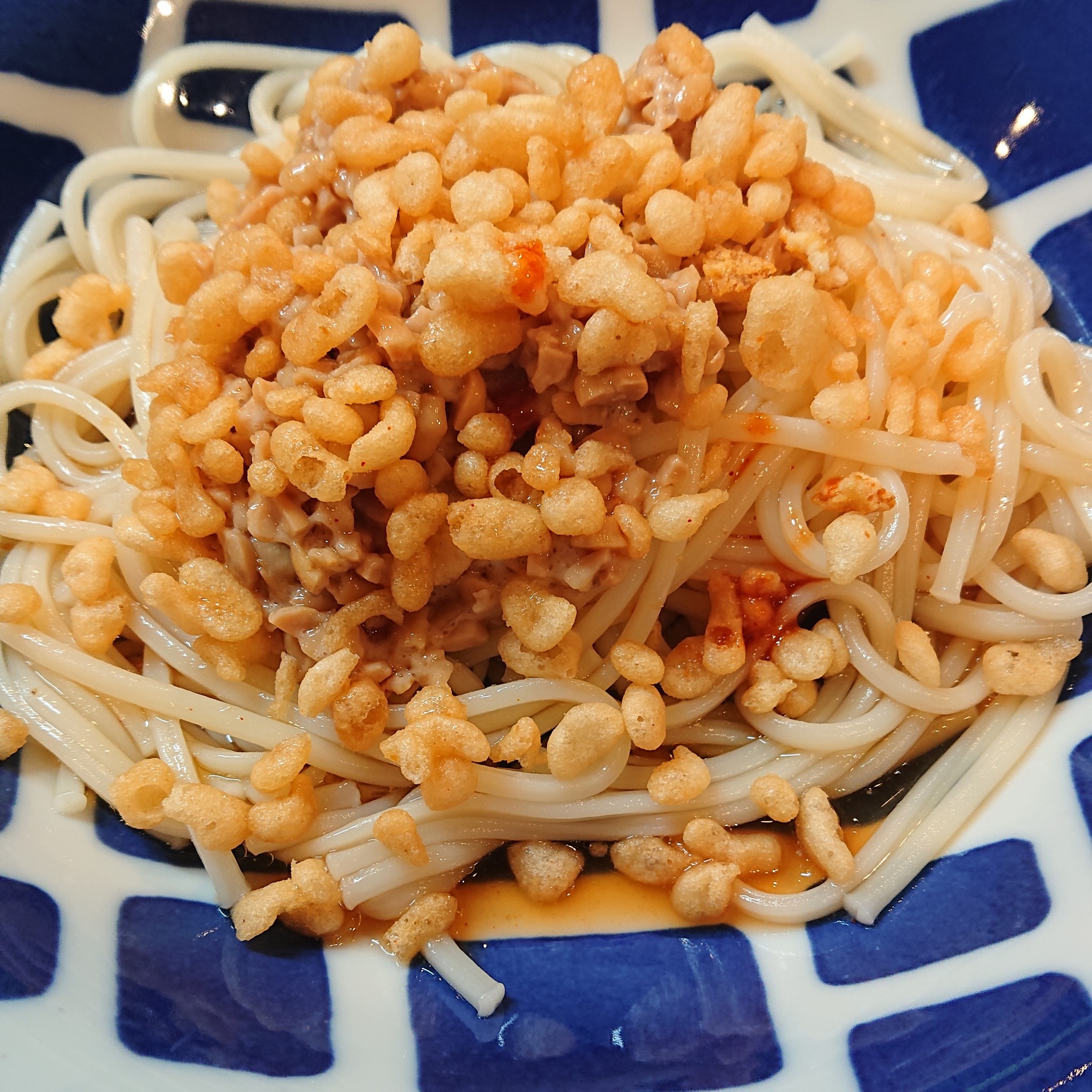 レンジで手抜き80％汁なしピリ辛担々うどん 塩分2㌘くま吉の減塩食レシピ 外食の塩分比較