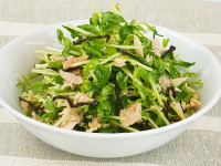 白菜+ツナ+塩昆布のサラダ