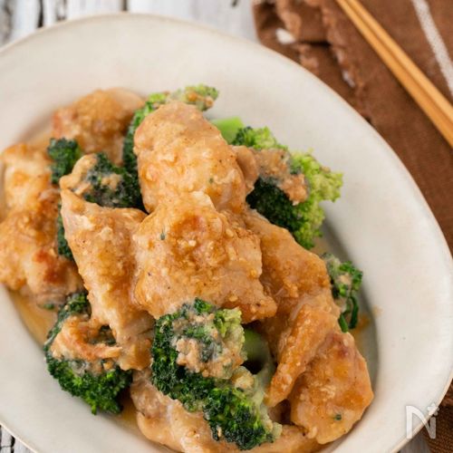 味付け簡単！ 鶏肉とブロッコリーのポン酢マヨ炒め