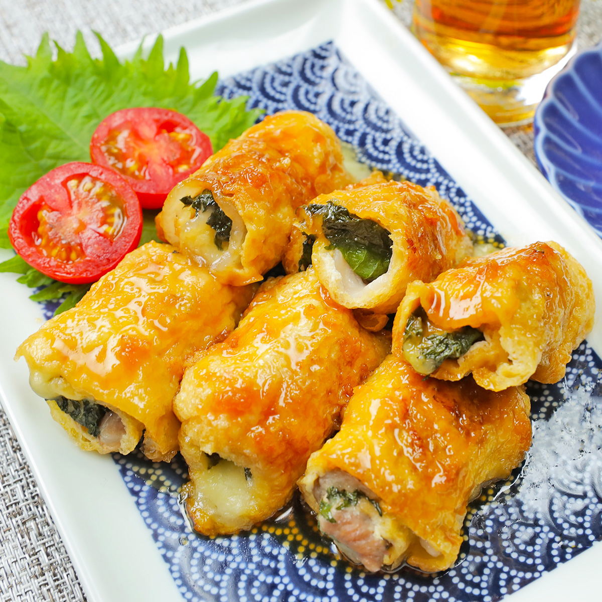 レシピ もちっととろーり♬豚こまチーズの油揚げ包み焼き♬ - しにゃごはん blog