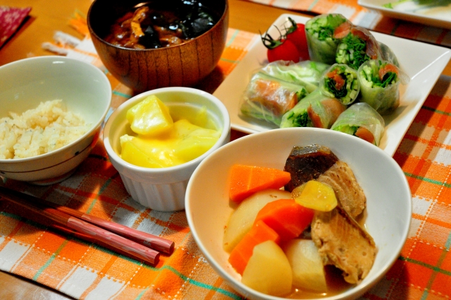 「ぶりと大根の照り焼き」の献立