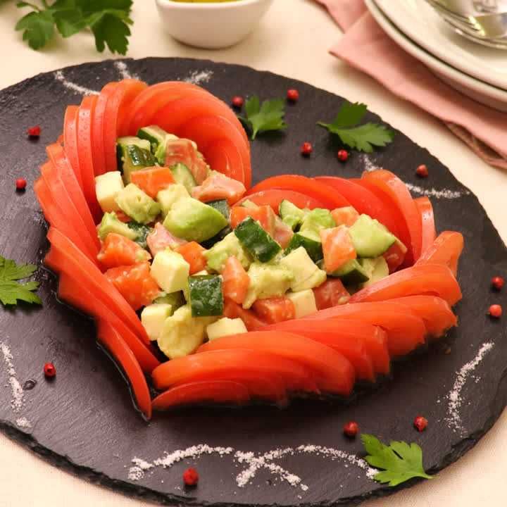 バレンタインにぴったりのふわとろオムハヤシ