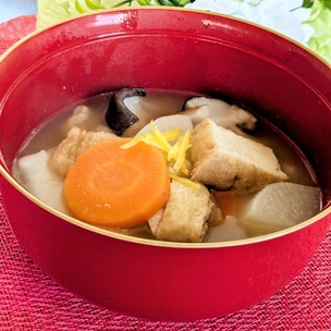 簡単！麺つゆで手間無し♪お雑煮