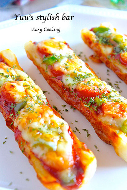 具をのせてトースターで焼くだけ！「ちくわボート」 簡単！5分で焼酎おつまみ㉝いいちこスタイル