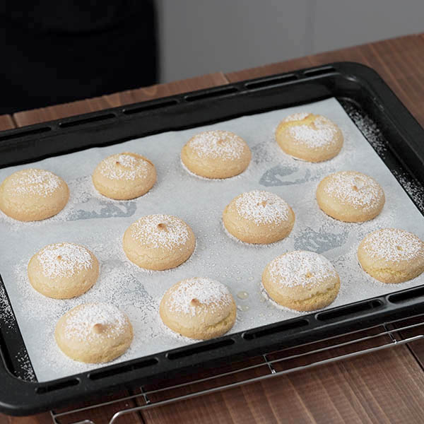 桜の葉のブッセお菓子レシピサイト パニレピ