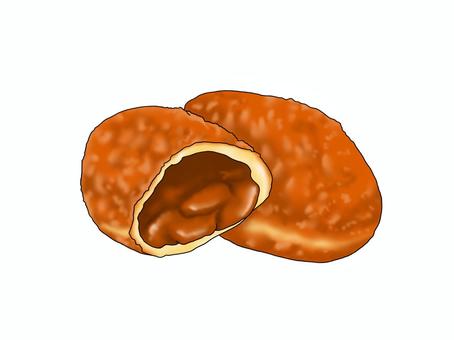 カレーパンのイラスト無料のフリー素材 イラストエイト