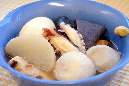 チイチイいかの炊き込みごはん、南関揚げを使ったおでん、長芋ステーキゆたん's Kitchen