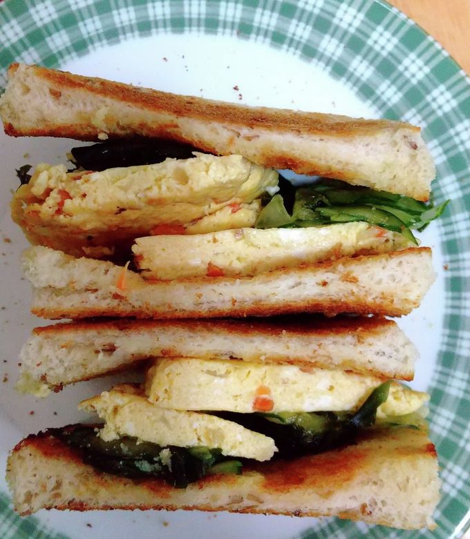 朝ごはんに!お豆腐トースト♪